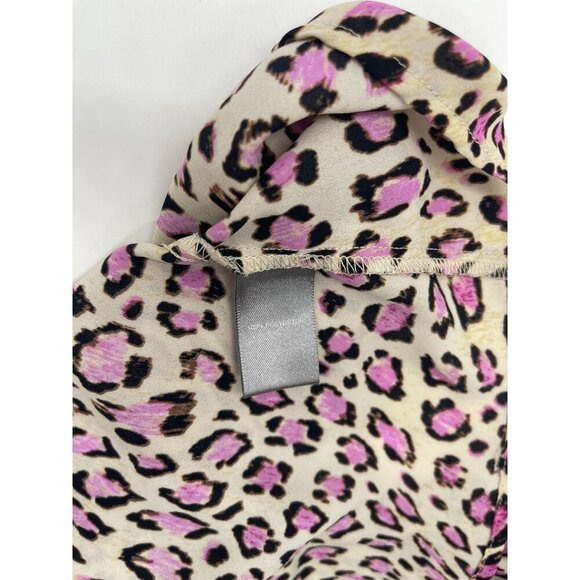 Marled Essentials Large Short Sleeve Lightweight Shirt Leopard Print - Picture 5 of 5